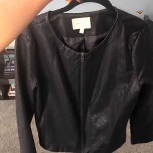 Skies are blue leather jacket